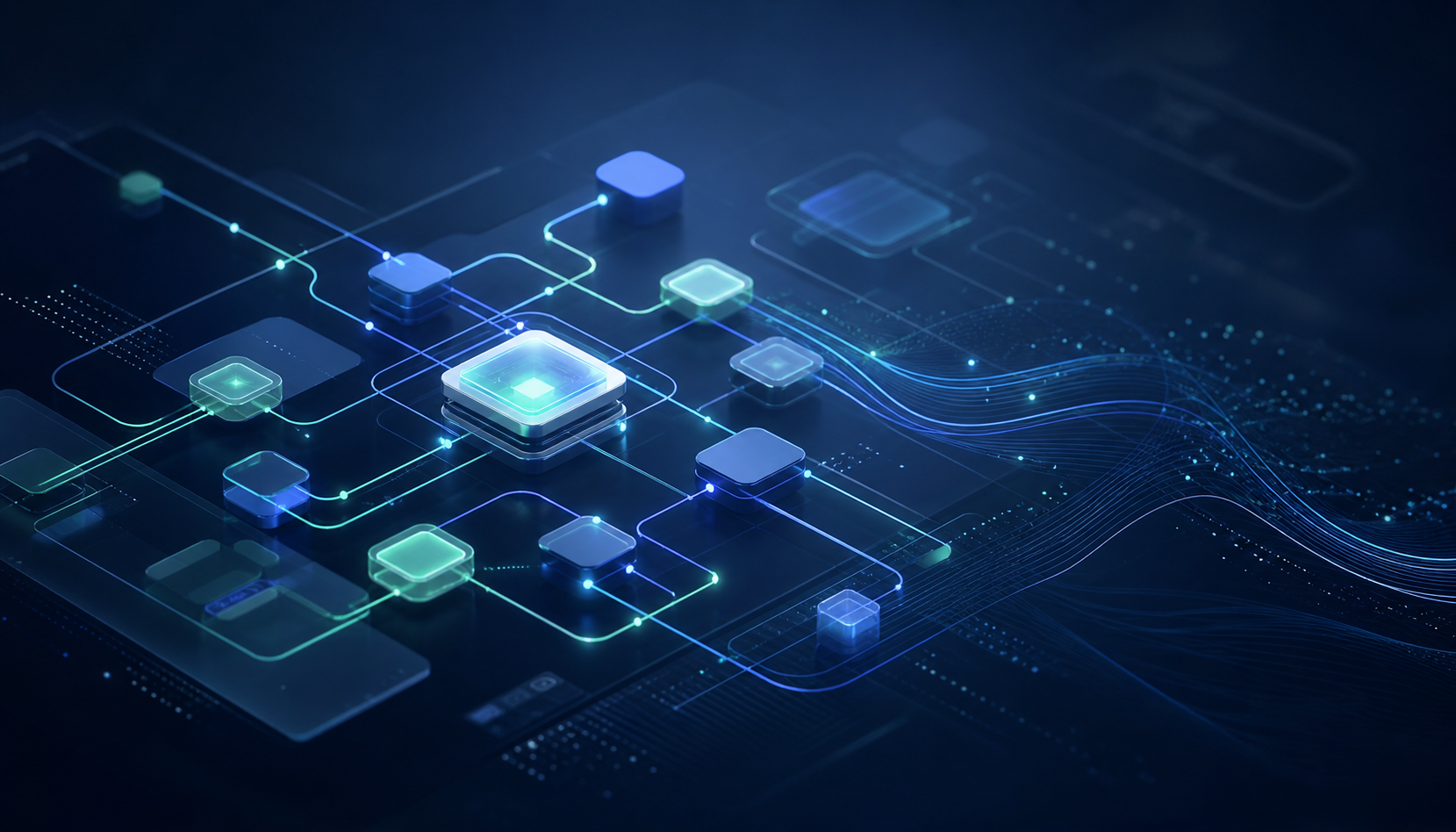 Arquitectura abstracta de sistemas, datos y automatización con IA